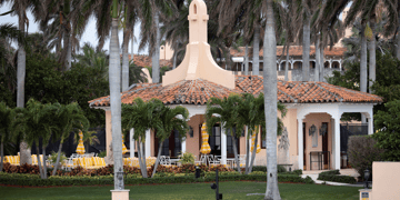 A view of Mar-a-Lago mansion 