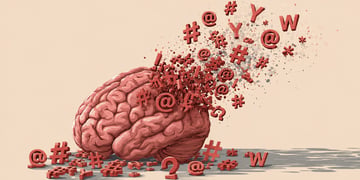 A brain struggling with a password, due to cognitive overload.