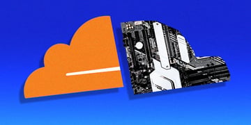 cloudflare logo motherboard