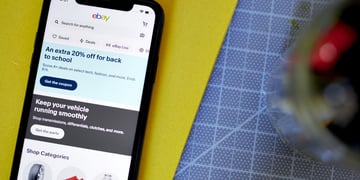 eBay page on the phone