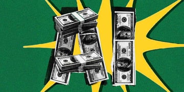 money and the word AI