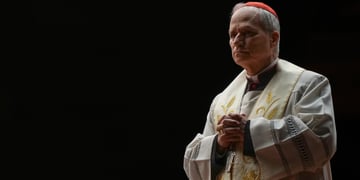 Pope Leo with a black blackground.