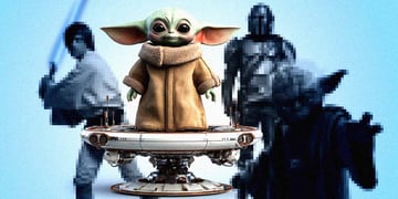 Grogu, or Baby Yoda, taking his place alongside other legends of Star Wars.