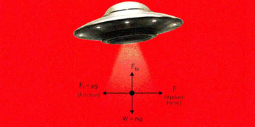 UFO, complete with physics calculations for friction.