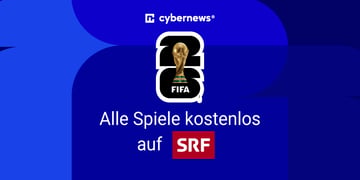 WM 2026 Logo, SRF Logo, blauer Hintergrund