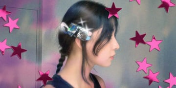Y2K robot hair clip