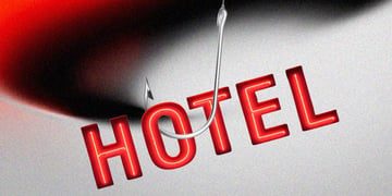a hotel sign