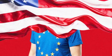 a person with a eu shirt