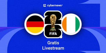 Deutschland gegen Elfenbeinkueste, runde Flaggen, blauer Hintergrund