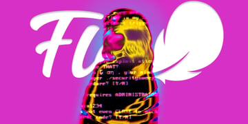 Flo logo, a figure of a woman