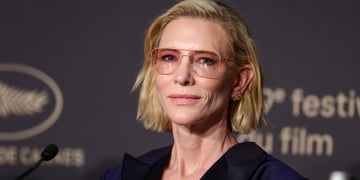 Cate Blanchett speaks during the press conference at the 79th annual Cannes Film Festival