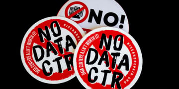 no data ctr sticker, round, black letters