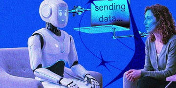 person getting therapy from a robot