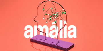 The word Amália, contour of a head