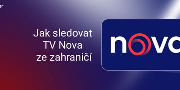 Logo TV Nova, livestream ze zahraničí, modrá