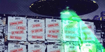 UFO hovering over the calendar.