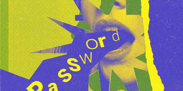 a mouth breathing out a password