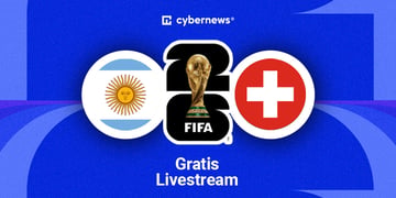 Argentinien gegen Schweiz, Flaggen, WM-Logo