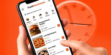 FoodNeverComes app