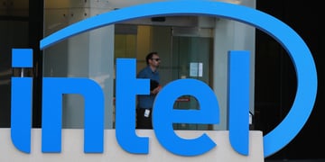 intel logo office employee
