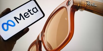 Meta logo Ray-Ban glasses