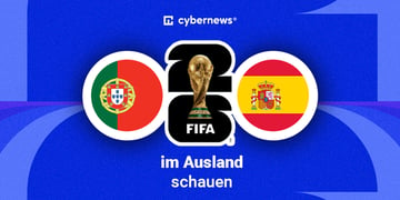 Portugal vs. Spanien, Länderflaggen, FIFA Logo, Gratis-Livestream
