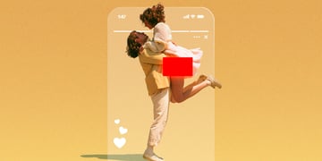 A man is lifting up a woman in the air, exposing her underwear