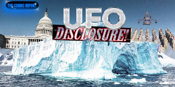 UFO disclosure symbolized as an iceberg.