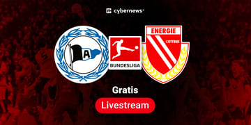 Arminia vs Energie Cottbus, Team-Logos, 2. Bundesliga Gratis-Livestream, rot