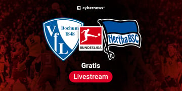 Bochum vs Hertha, Team-Logos, 2. Bundesliga Gratis-Livestream, rot