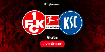 1. FCK vs Karlsruher FC, Team-Logos, 2. Bundesliga Gratis-Livestream, rot