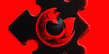 A black puzzle piece with a Firefox logo on it