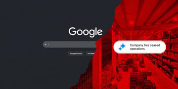 Google glitch AI summary reading "Company has ceased operations."