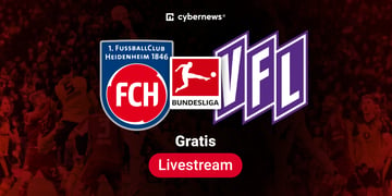 Heidenheim vs. VfL Osnabrück, Team-Logos, 2. Bundesliga Gratis-Livestream, rot