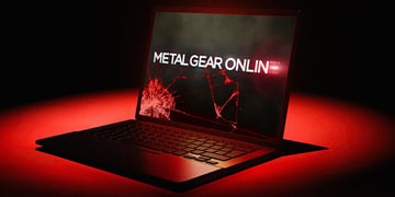 a gaming laptop, metal gear online
