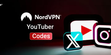 YouTuber & Influencer Logos, Gutscheincodes, NordVPN, schwarz