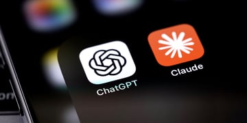 A ChatGPT logo and a Claude logo