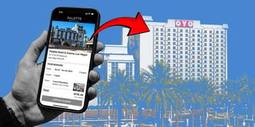 A scam hotel booking on a cell phone.