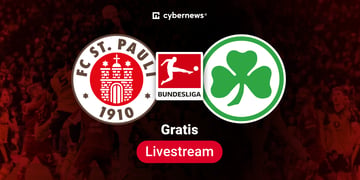 St. Pauli vs Fürth, Team-Logos, 2. Bundesliga Gratis-Livestream, rot