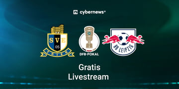 SVE vs. RB Leipzig, Logos, DFB-Pokal, Gratis-Livestream