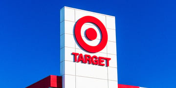 Building with Target logo in a blue background