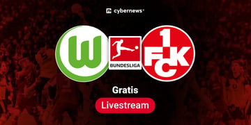 Wolfsburg vs. Kaiserslautern, 2. Bundesliga, roter Hintergrund