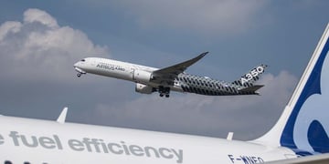 Airplane in the sky