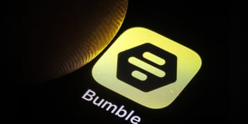 App of Bumble is displayed on a smartphone