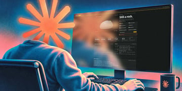 Claude shaped developer working on RockOps dashboard