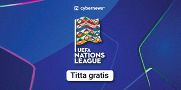 UEFA Nations League-logotyp med texten "Titta gratis"