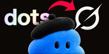 Open-AI's dots mascot comically transitioning towards Grok AI. Image by Cybernews.