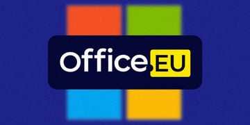 The logos of Euro-Office and Microsoft