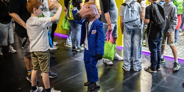 Visitors attend Gamescom, the world's largest annual video game trade fair in Cologne, Germany