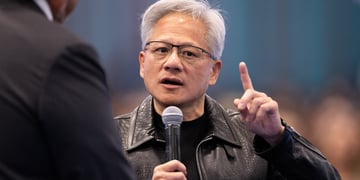 jensen huang pointing mic benjamin fanjoy